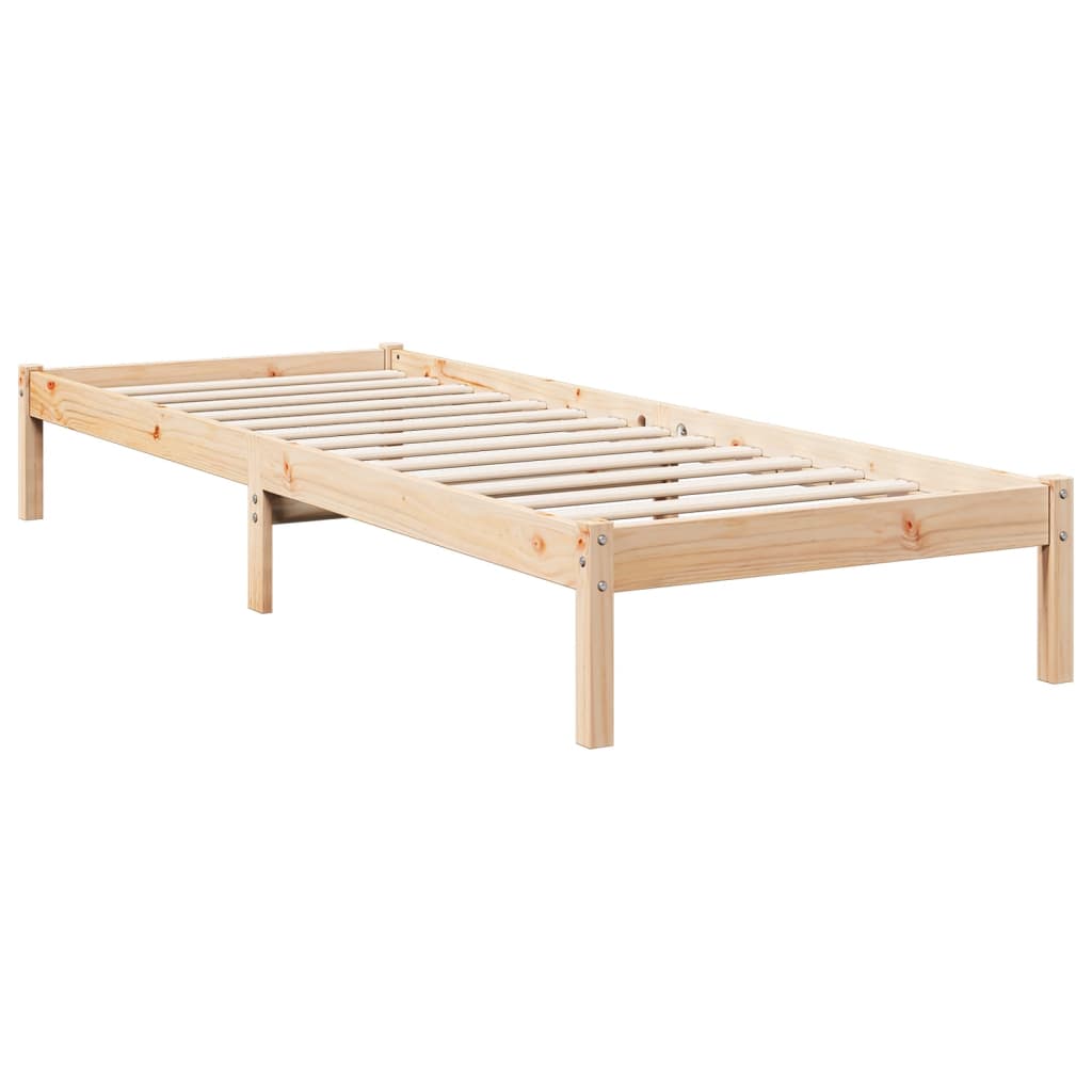 Cadre de lit extra long sans matelas 80x220 cm bois massif pin Lits & cadres de lit vidaXL   