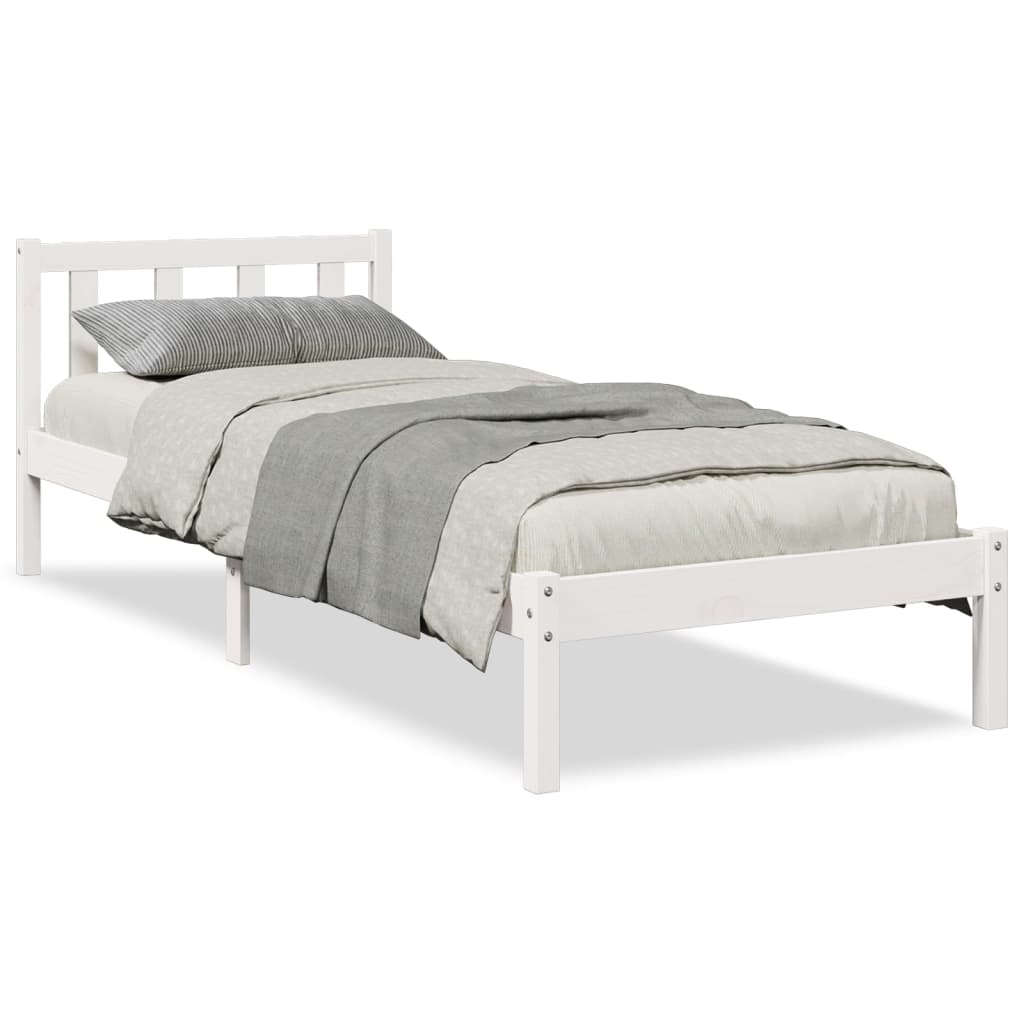 Cadre de lit extra long sans matelas 80x210 cm bois massif pin Lits & cadres de lit vidaXL   