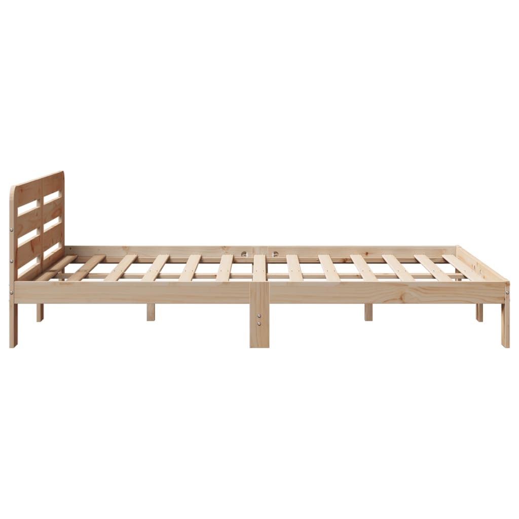 Cadre de lit sans matelas 120x200 cm bois de pin massif Lits & cadres de lit vidaXL   