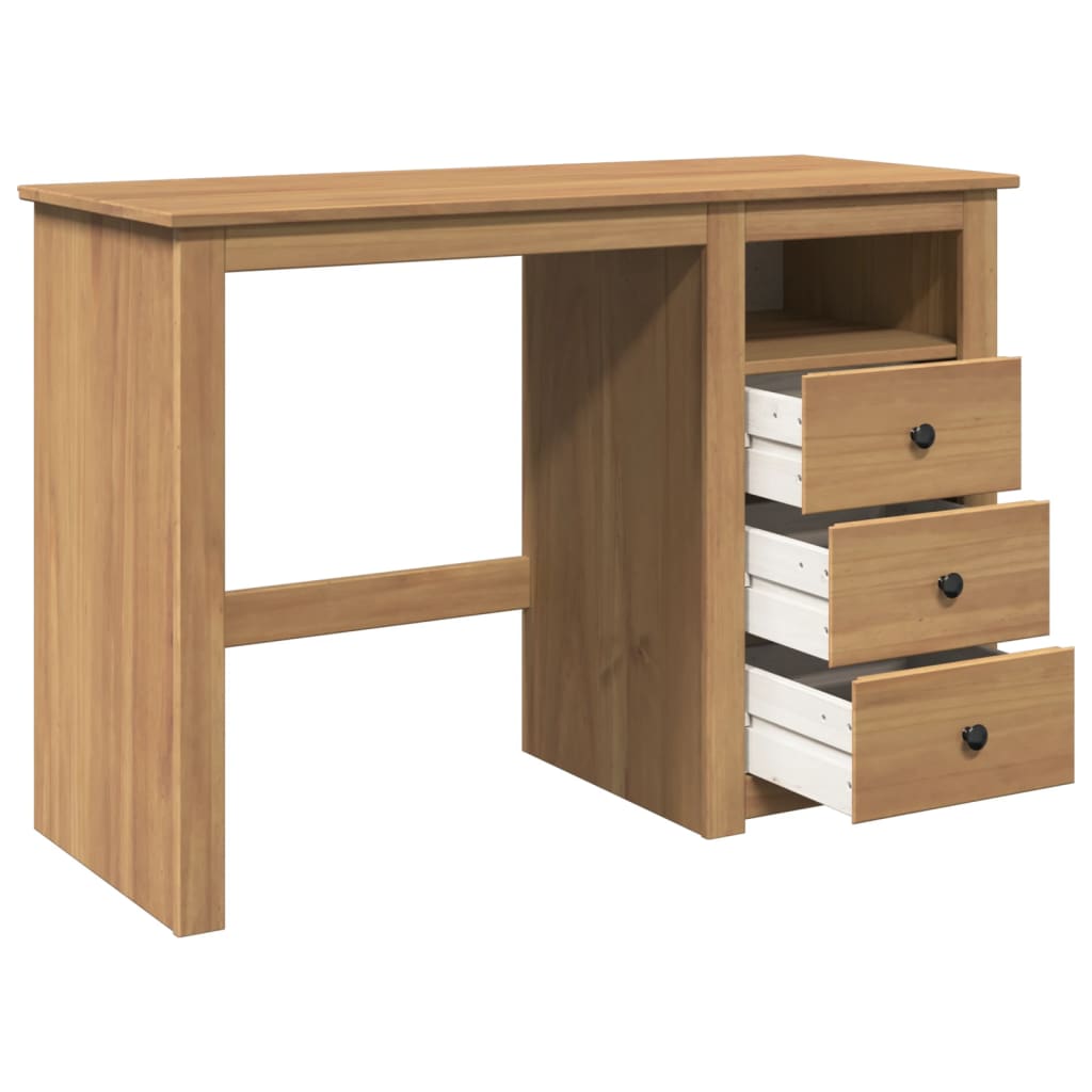 Bureau Panama 112x45x75 cm bois massif de pin Bureaux vidaXL   