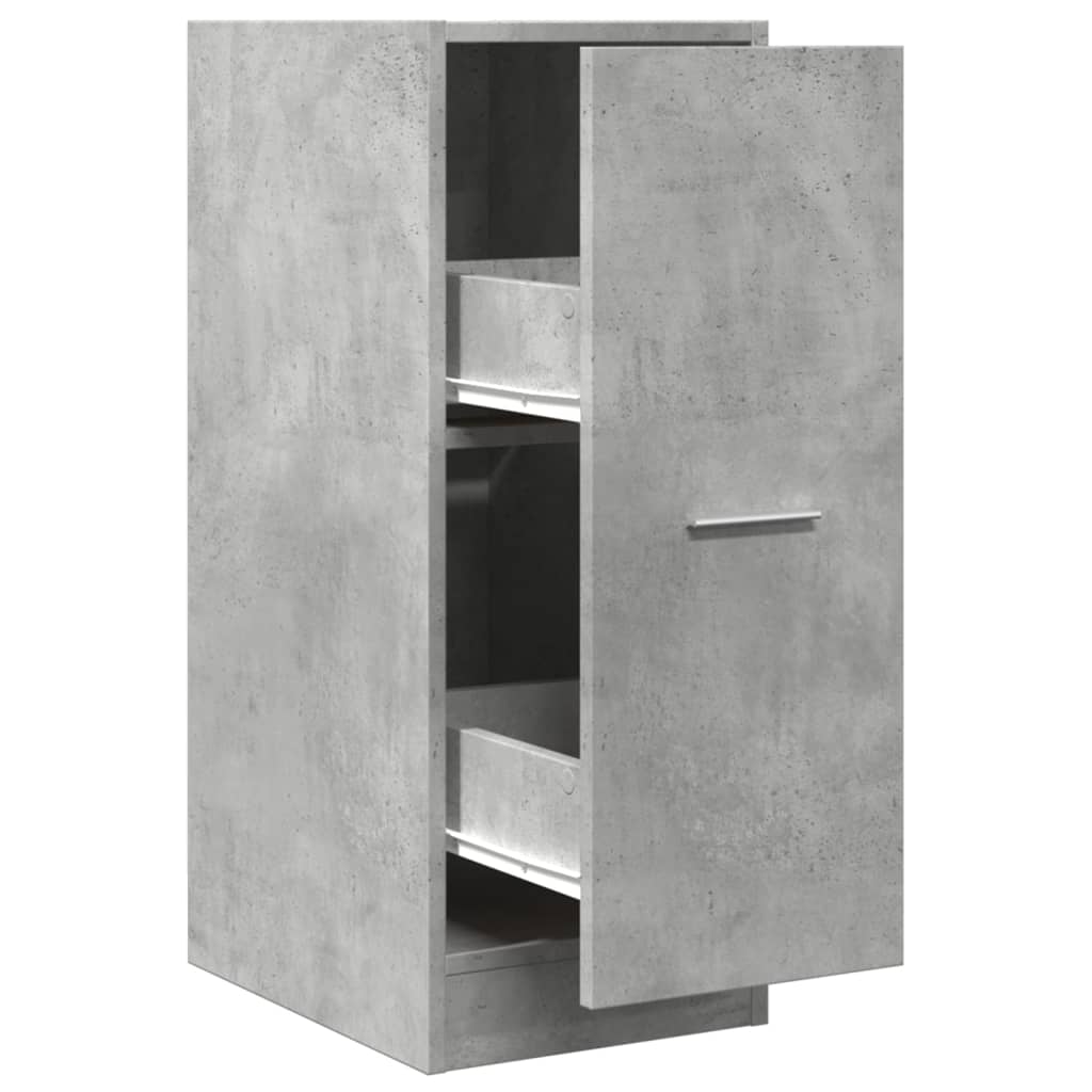 Armoire d'apothicaire gris béton 30x41x77,5cm bois d'ingénierie Casiers & armoires de rangement vidaXL   