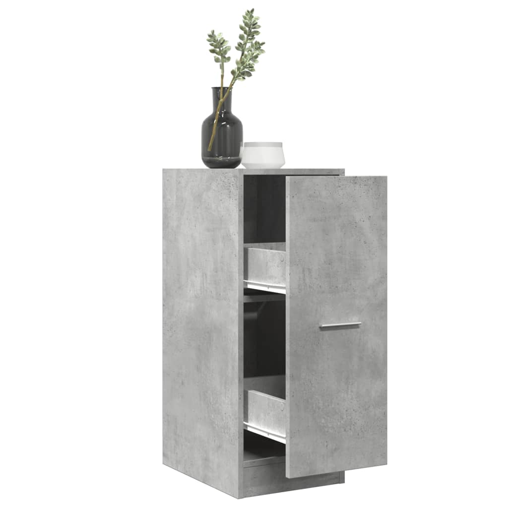 Armoire d'apothicaire gris béton 30x41x77,5cm bois d'ingénierie Casiers & armoires de rangement vidaXL   