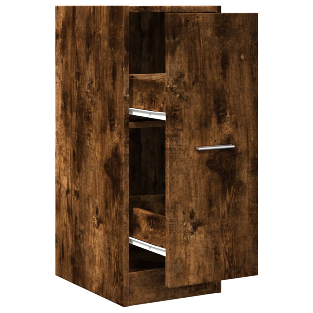 Armoire d'apothicaire chêne fumé 30x41x77,5cm bois d'ingénierie Casiers & armoires de rangement vidaXL   