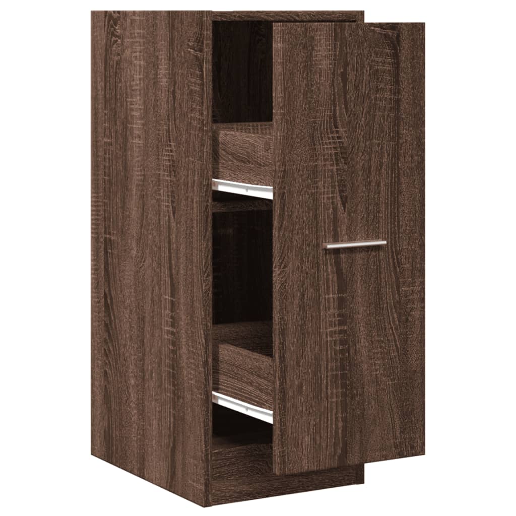 Armoire apothicaire chêne marron 30x41x77,5cm bois d'ingénierie Casiers & armoires de rangement vidaXL   