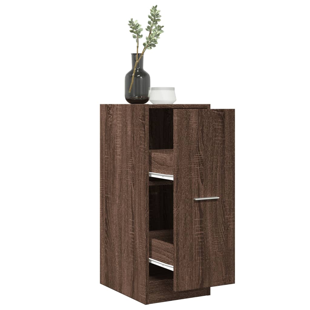 Armoire apothicaire chêne marron 30x41x77,5cm bois d'ingénierie Casiers & armoires de rangement vidaXL   