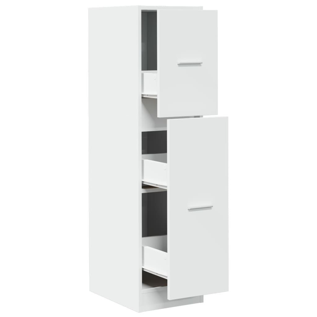 Armoire d'apothicaire blanc 30x41x118 cm bois d'ingénierie Casiers & armoires de rangement vidaXL   