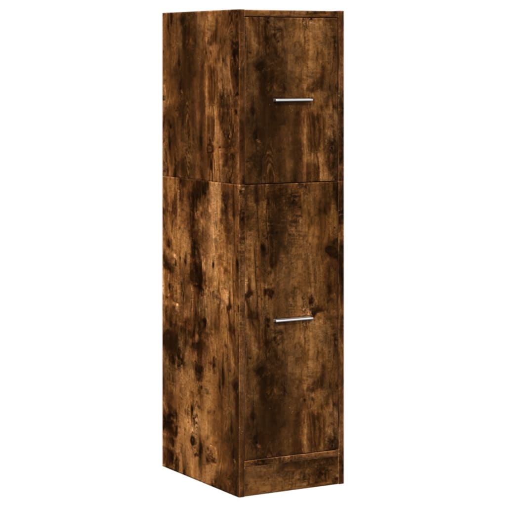 Armoire d'apothicaire chêne fumé 30x41x118 cm bois d'ingénierie Casiers & armoires de rangement vidaXL   