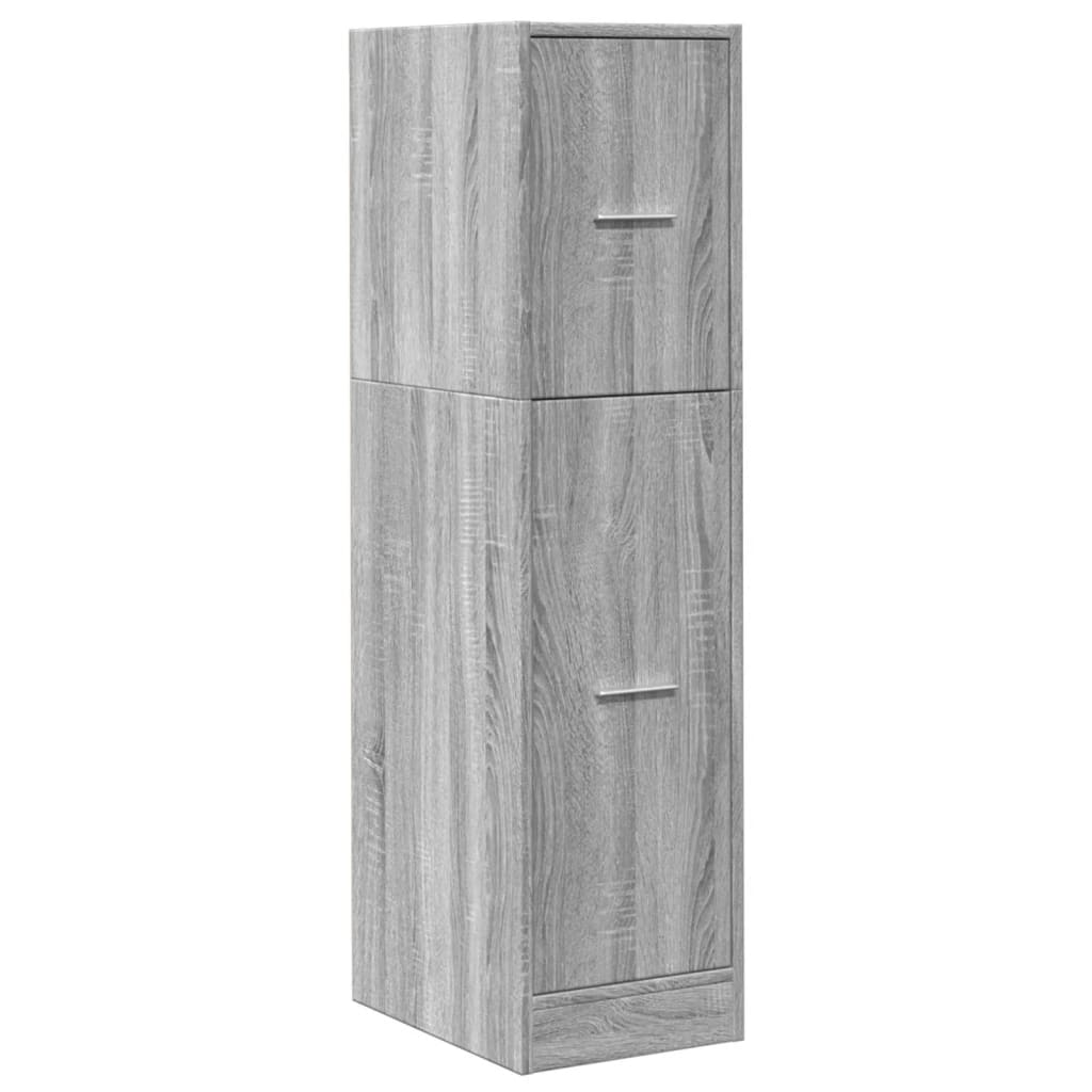 Armoire apothicaire sonoma gris 30x41x118 cm bois d'ingénierie Casiers & armoires de rangement vidaXL   