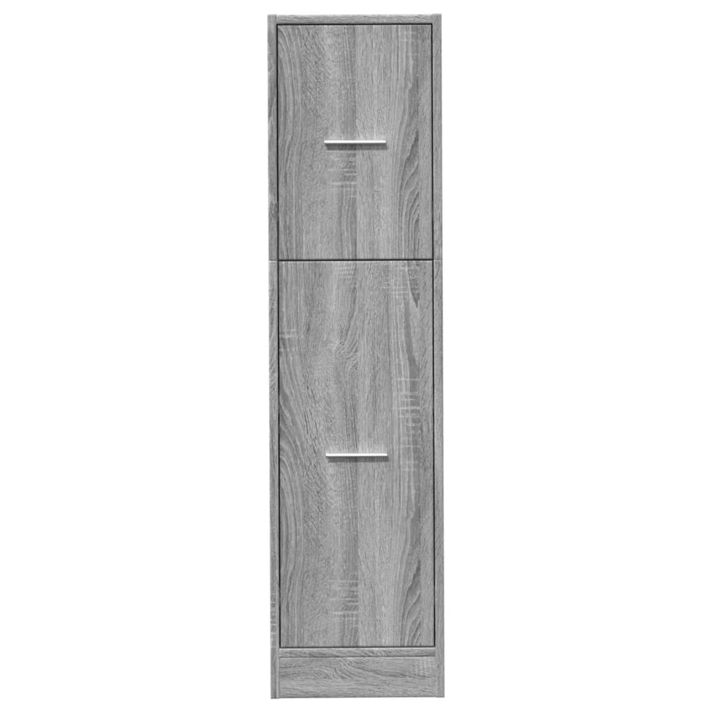 Armoire apothicaire sonoma gris 30x41x118 cm bois d'ingénierie Casiers & armoires de rangement vidaXL   