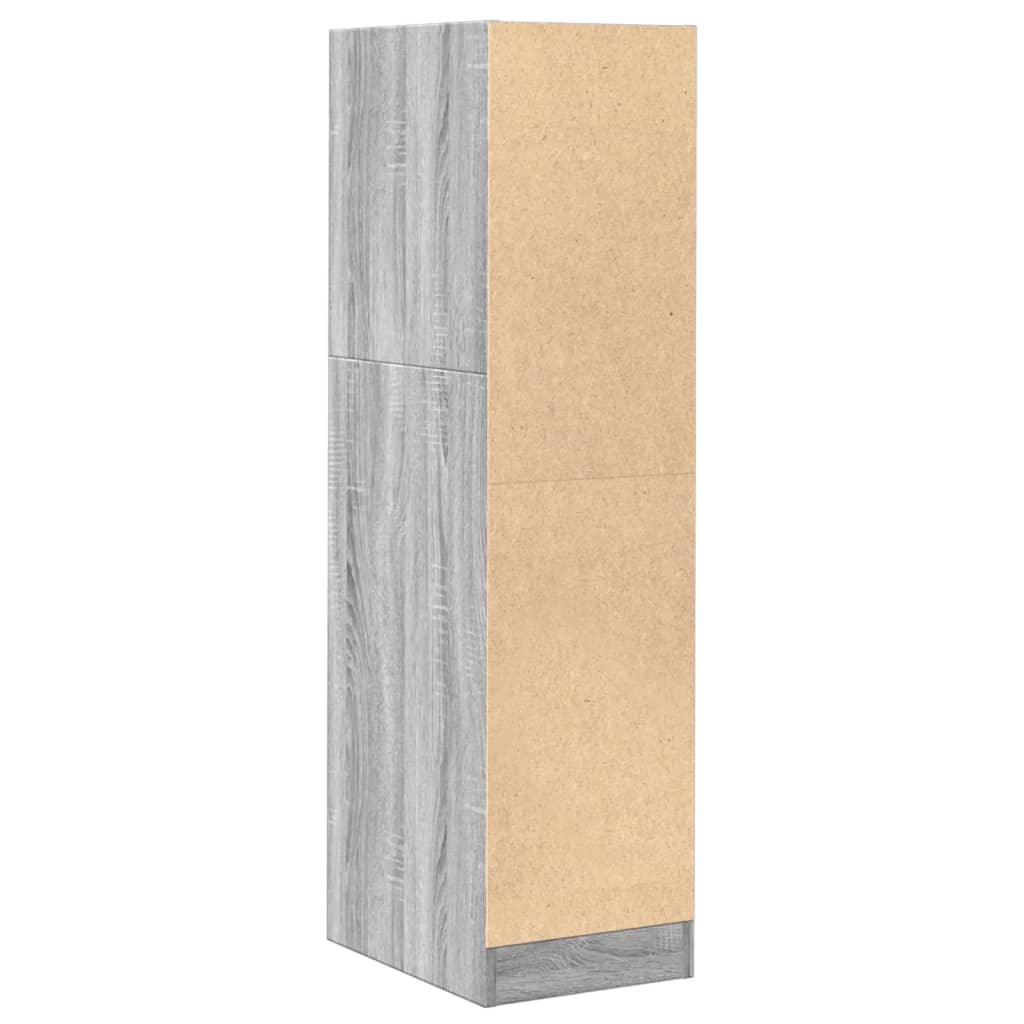 Armoire apothicaire sonoma gris 30x41x118 cm bois d'ingénierie Casiers & armoires de rangement vidaXL   