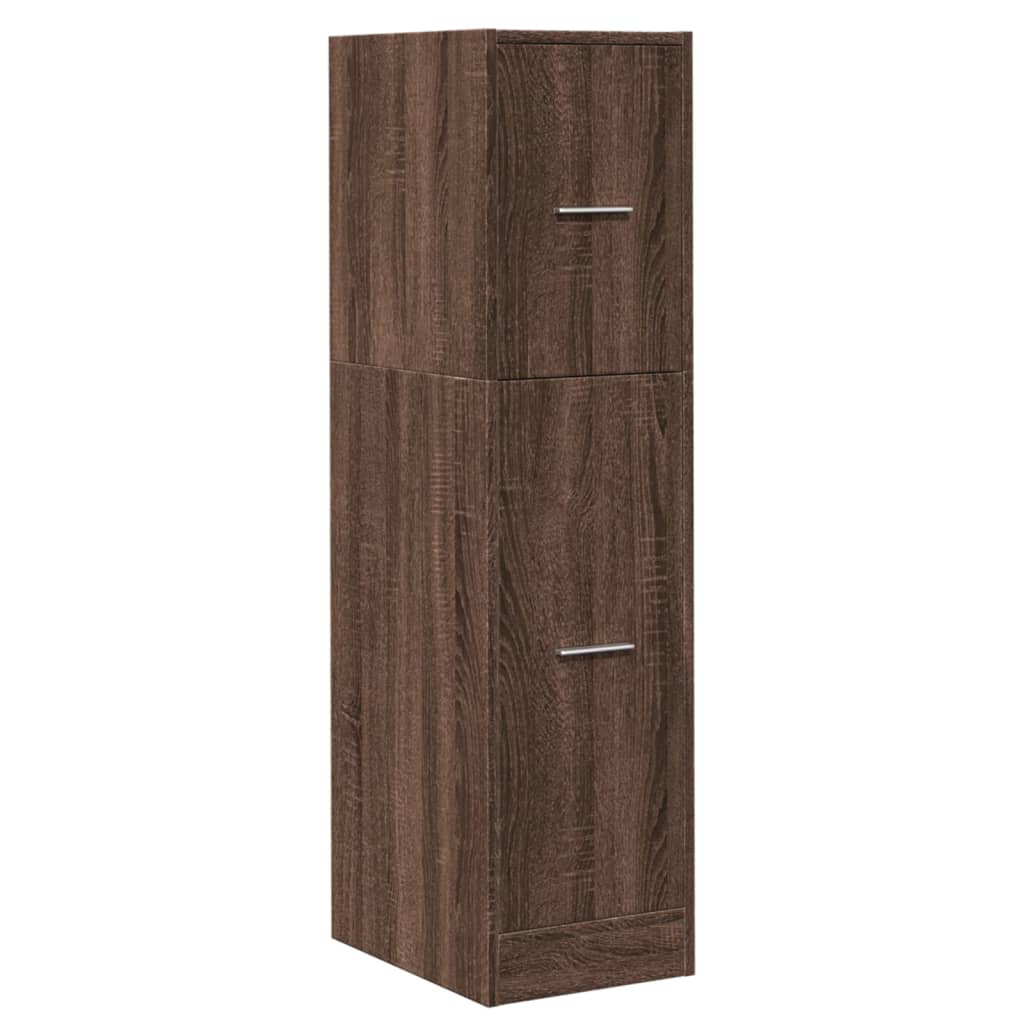 Armoire apothicaire chêne marron 30x41x118 cm bois d'ingénierie Casiers & armoires de rangement vidaXL   