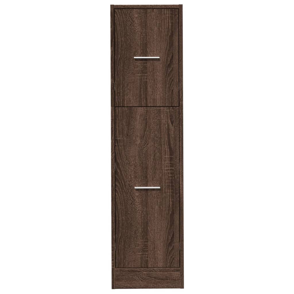 Armoire apothicaire chêne marron 30x41x118 cm bois d'ingénierie Casiers & armoires de rangement vidaXL   