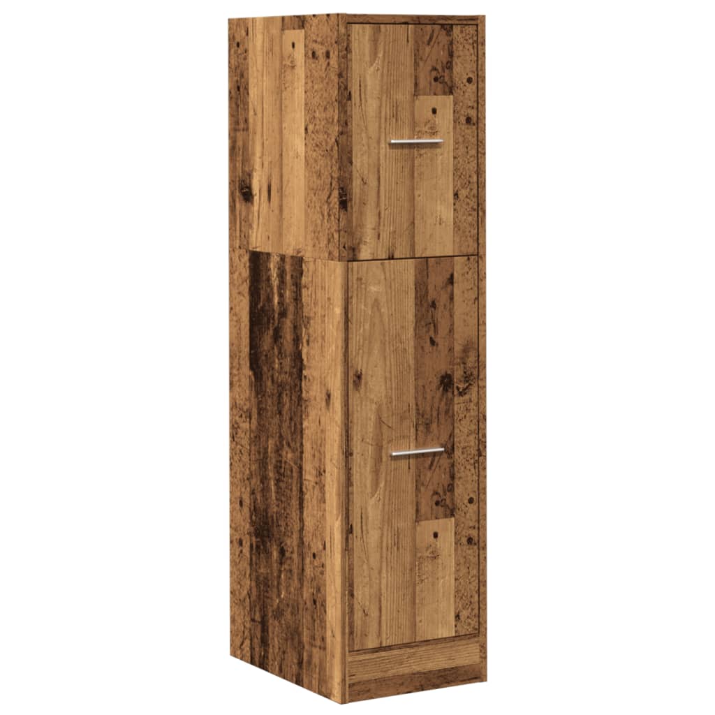 Armoire d'apothicaire vieux bois 30x41x118 cm bois d'ingénierie Casiers & armoires de rangement vidaXL   