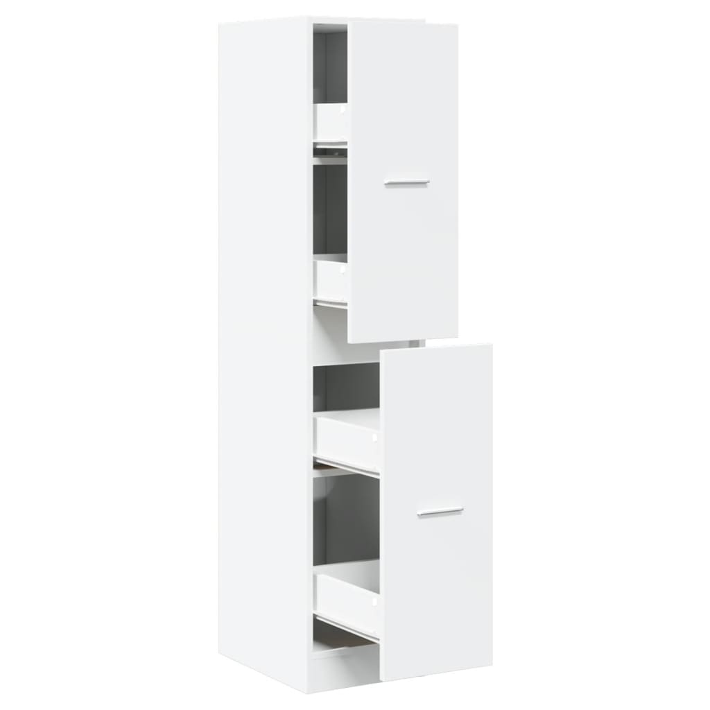 Armoire d'apothicaire blanc 30x41x144,5 cm bois d'ingénierie Casiers & armoires de rangement vidaXL   