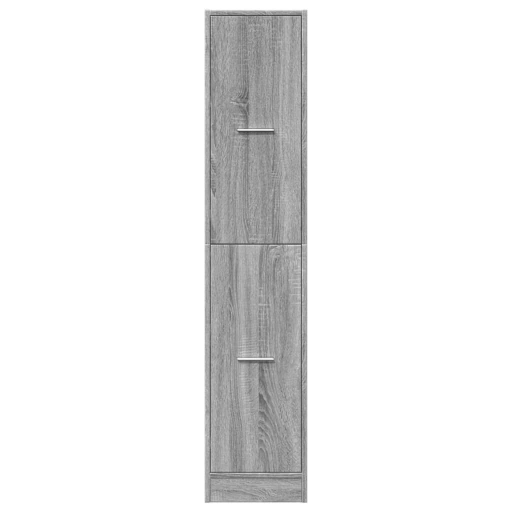 Armoire apothicaire sonoma gris 30x41x144,5cm bois d'ingénierie Casiers & armoires de rangement vidaXL   