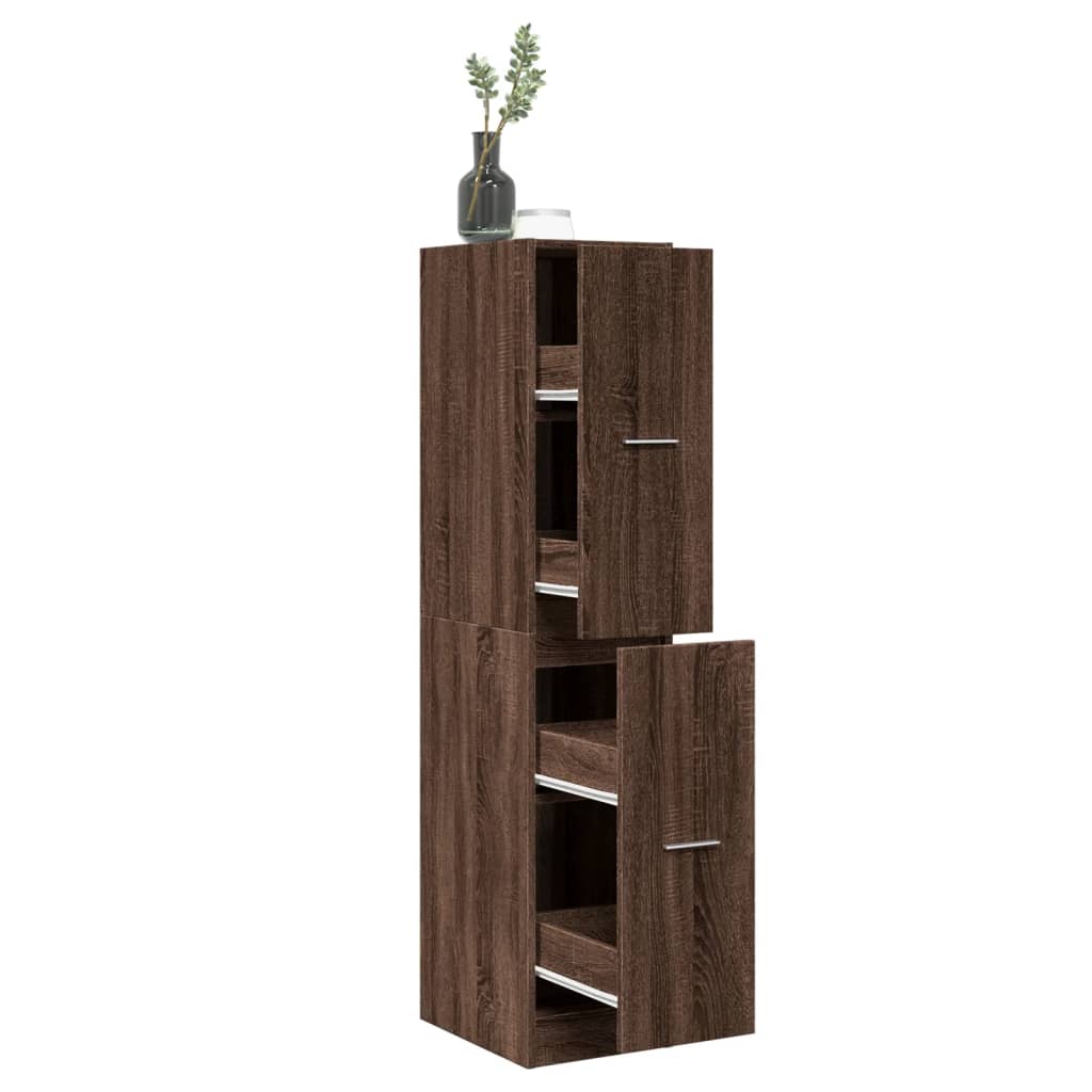 Armoire apothicaire chêne marron 30x41x144,5 cm bois ingénierie Casiers & armoires de rangement vidaXL   