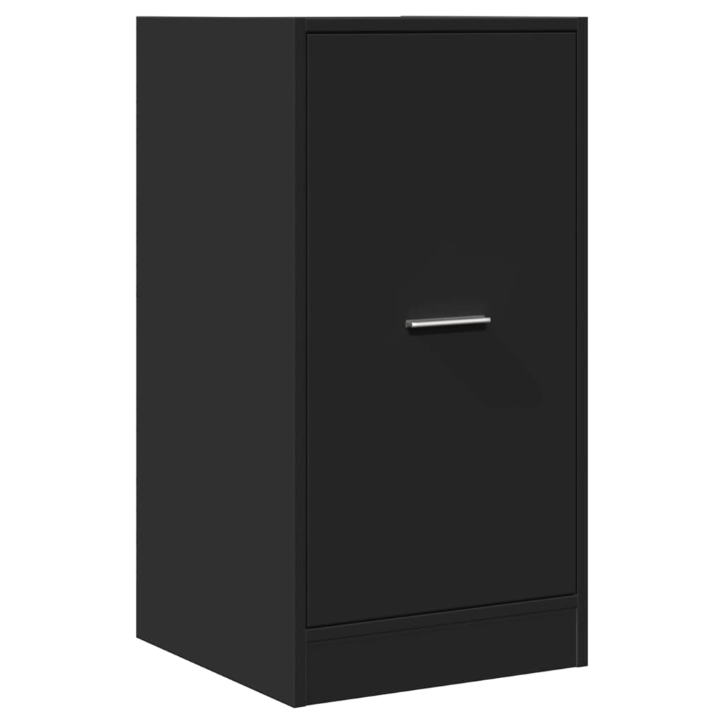 Armoire d'apothicaire noir 40x41x77,5 cm bois d'ingénierie Casiers & armoires de rangement vidaXL   