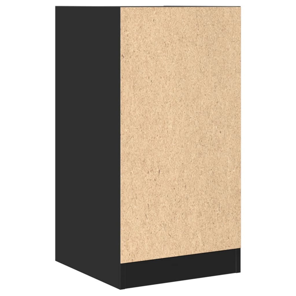 Armoire d'apothicaire noir 40x41x77,5 cm bois d'ingénierie Casiers & armoires de rangement vidaXL   