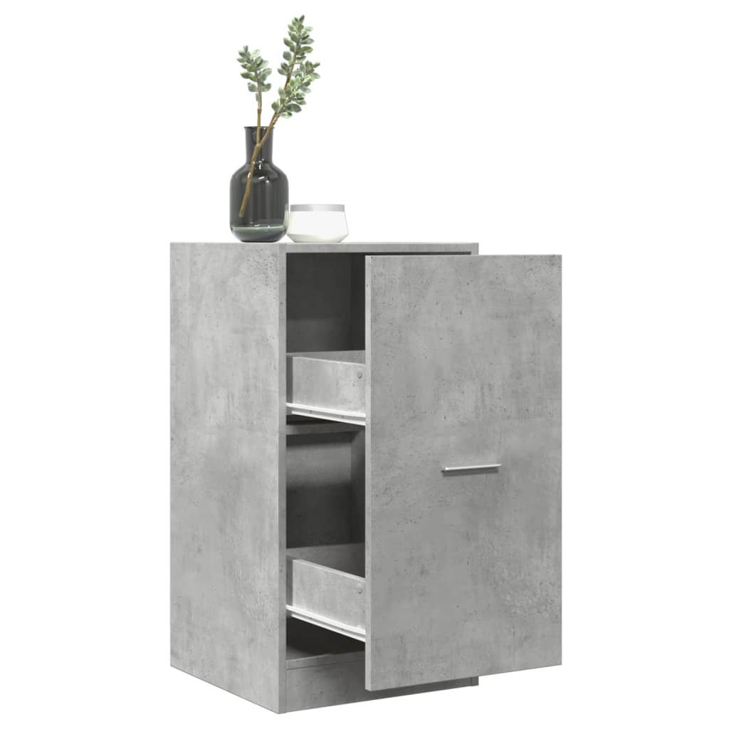 Armoire d'apothicaire gris béton 40x41x77,5cm bois d'ingénierie Casiers & armoires de rangement vidaXL   