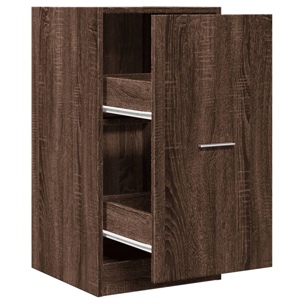 Armoire apothicaire chêne marron 40x41x77,5cm bois d'ingénierie Casiers & armoires de rangement vidaXL   