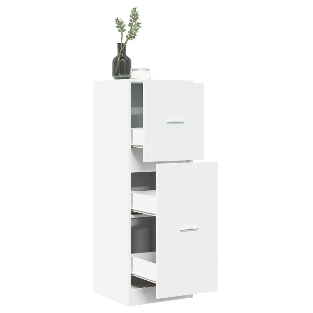 Armoire d'apothicaire blanc 40x41x118 cm bois d'ingénierie Casiers & armoires de rangement vidaXL   