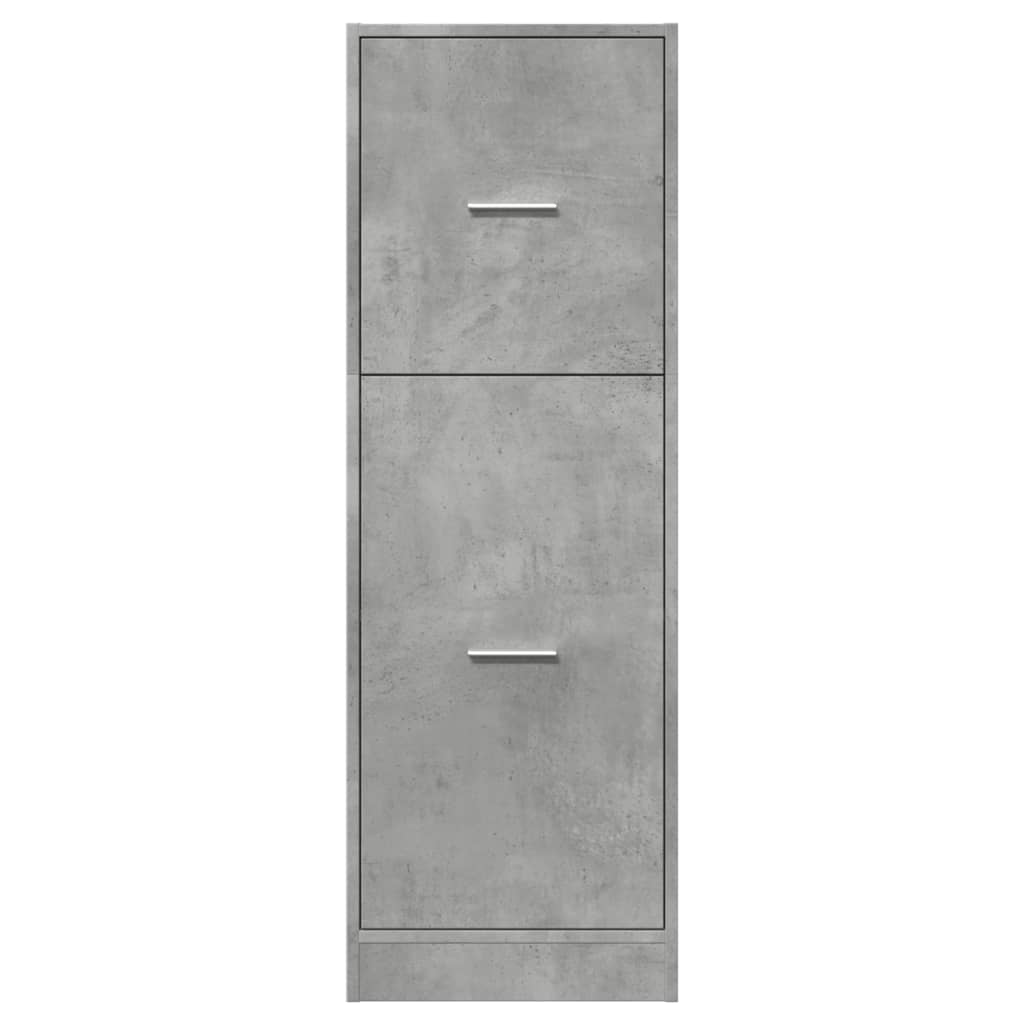 Armoire d'apothicaire gris béton 40x41x118 cm bois d'ingénierie Casiers & armoires de rangement vidaXL   