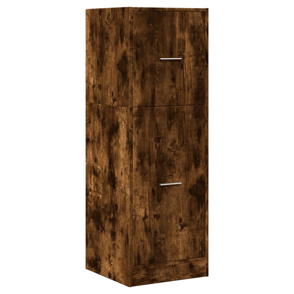 Armoire d'apothicaire chêne fumé 40x41x118 cm bois d'ingénierie Casiers & armoires de rangement vidaXL   