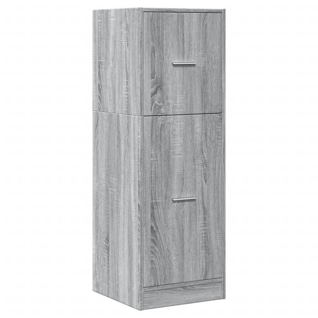 Armoire apothicaire sonoma gris 40x41x118 cm bois d'ingénierie Casiers & armoires de rangement vidaXL   