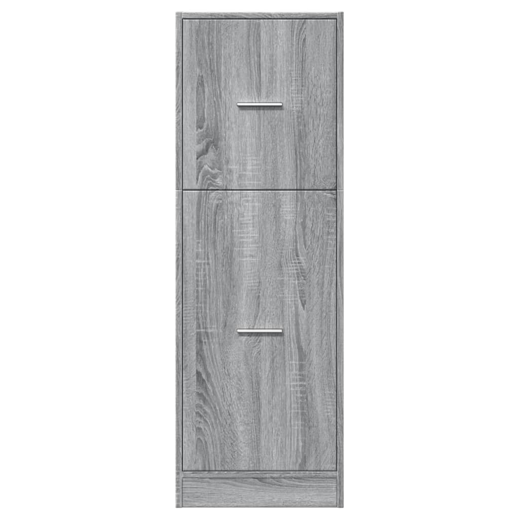 Armoire apothicaire sonoma gris 40x41x118 cm bois d'ingénierie Casiers & armoires de rangement vidaXL   