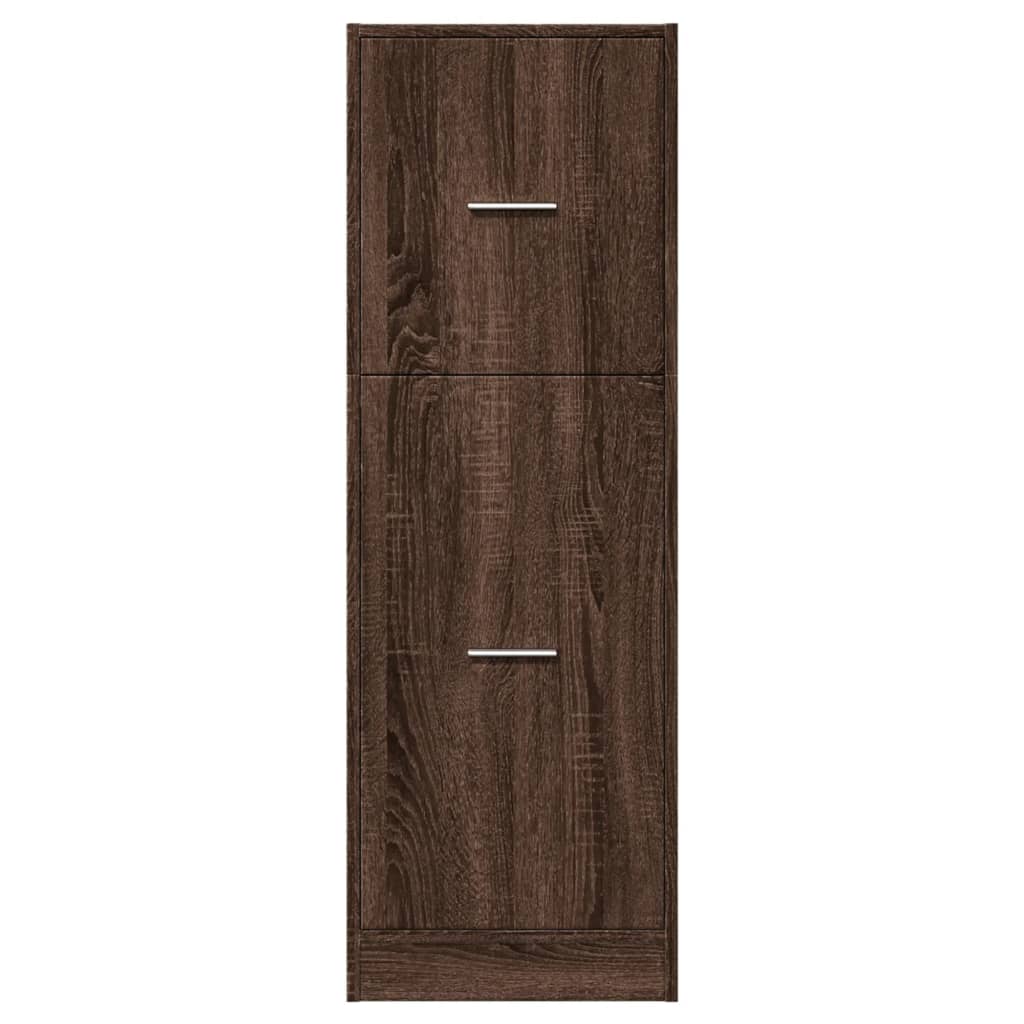 Armoire apothicaire chêne marron 40x41x118 cm bois d'ingénierie Casiers & armoires de rangement vidaXL   