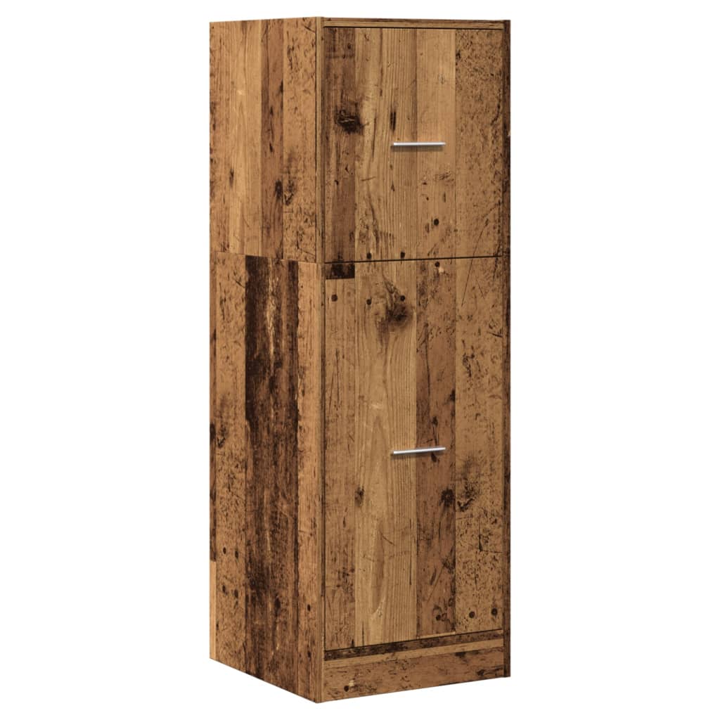 Armoire d'apothicaire vieux bois 40x41x118 cm bois d'ingénierie Casiers & armoires de rangement vidaXL   