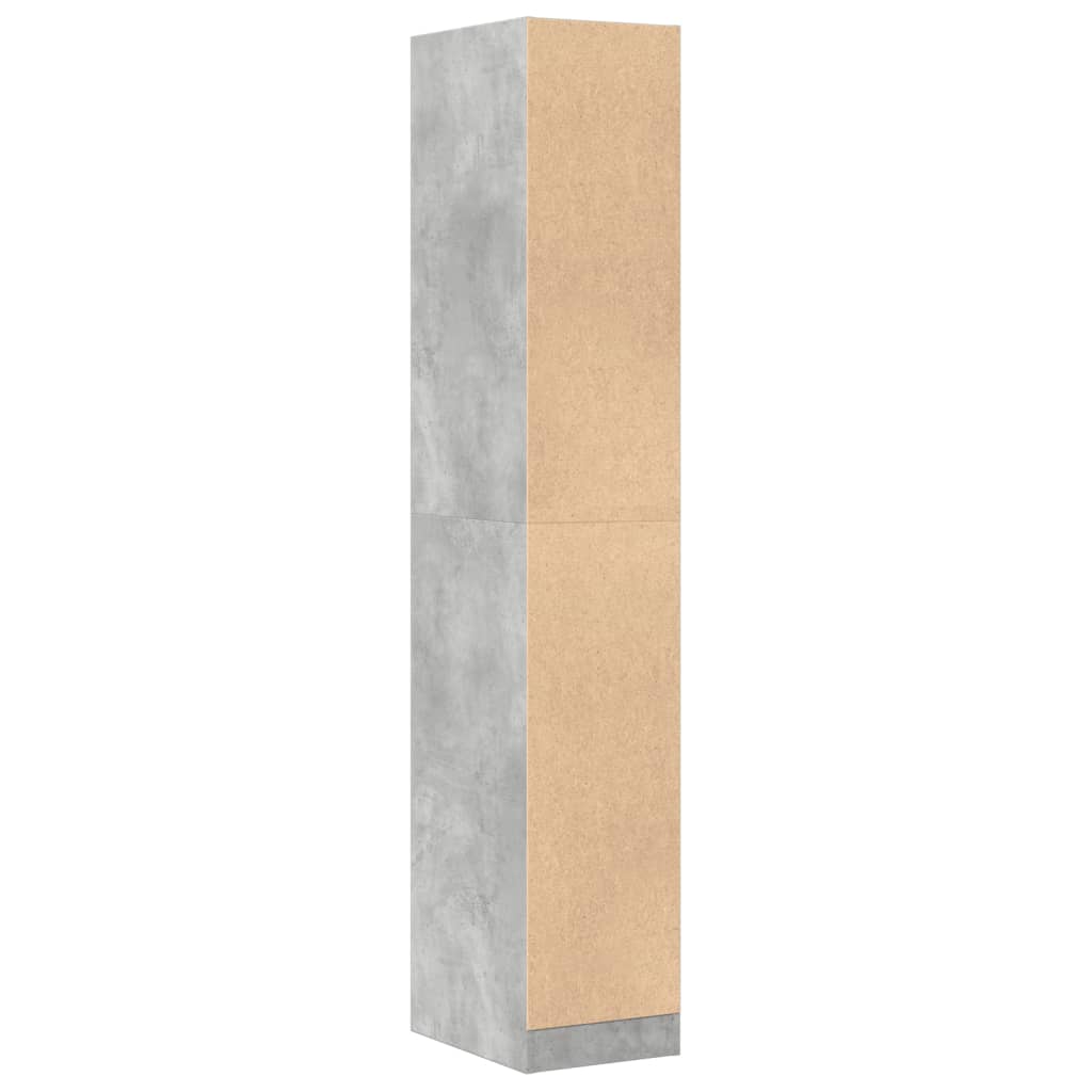 Armoire d'apothicaire gris béton 30x41x174,5 cm bois ingénierie Casiers & armoires de rangement vidaXL   