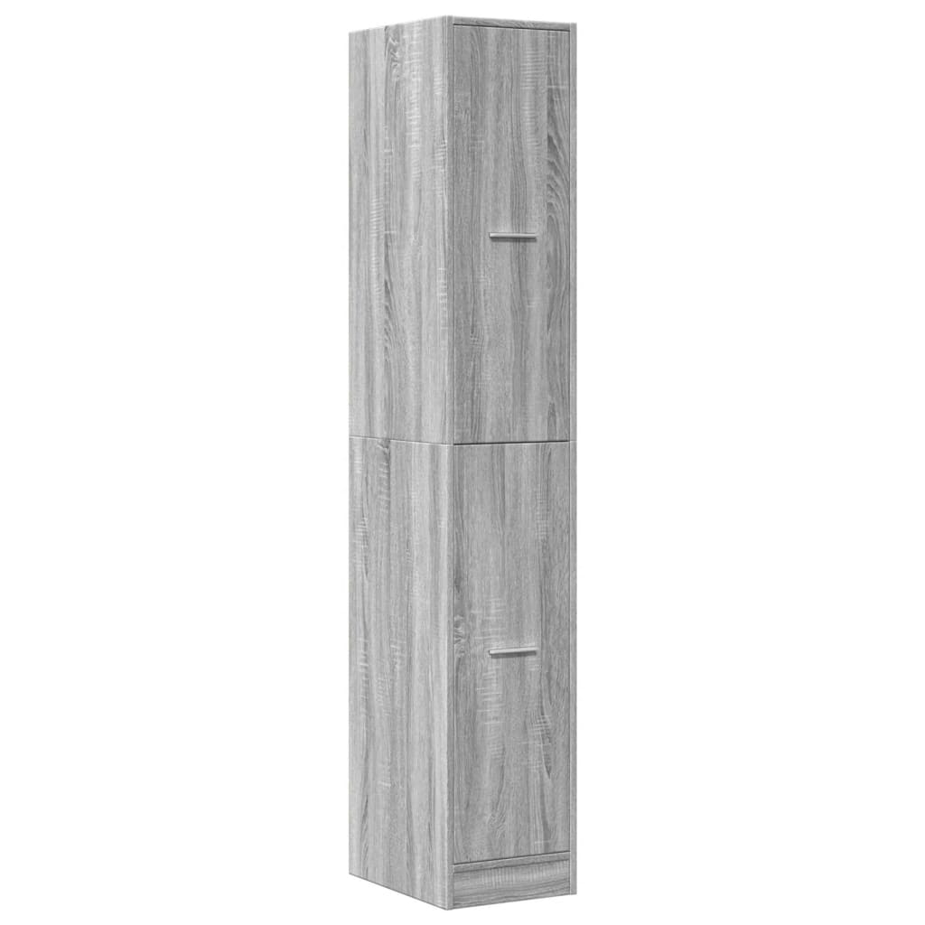 Armoire apothicaire sonoma gris 30x41x174,5cm bois d'ingénierie Casiers & armoires de rangement vidaXL   