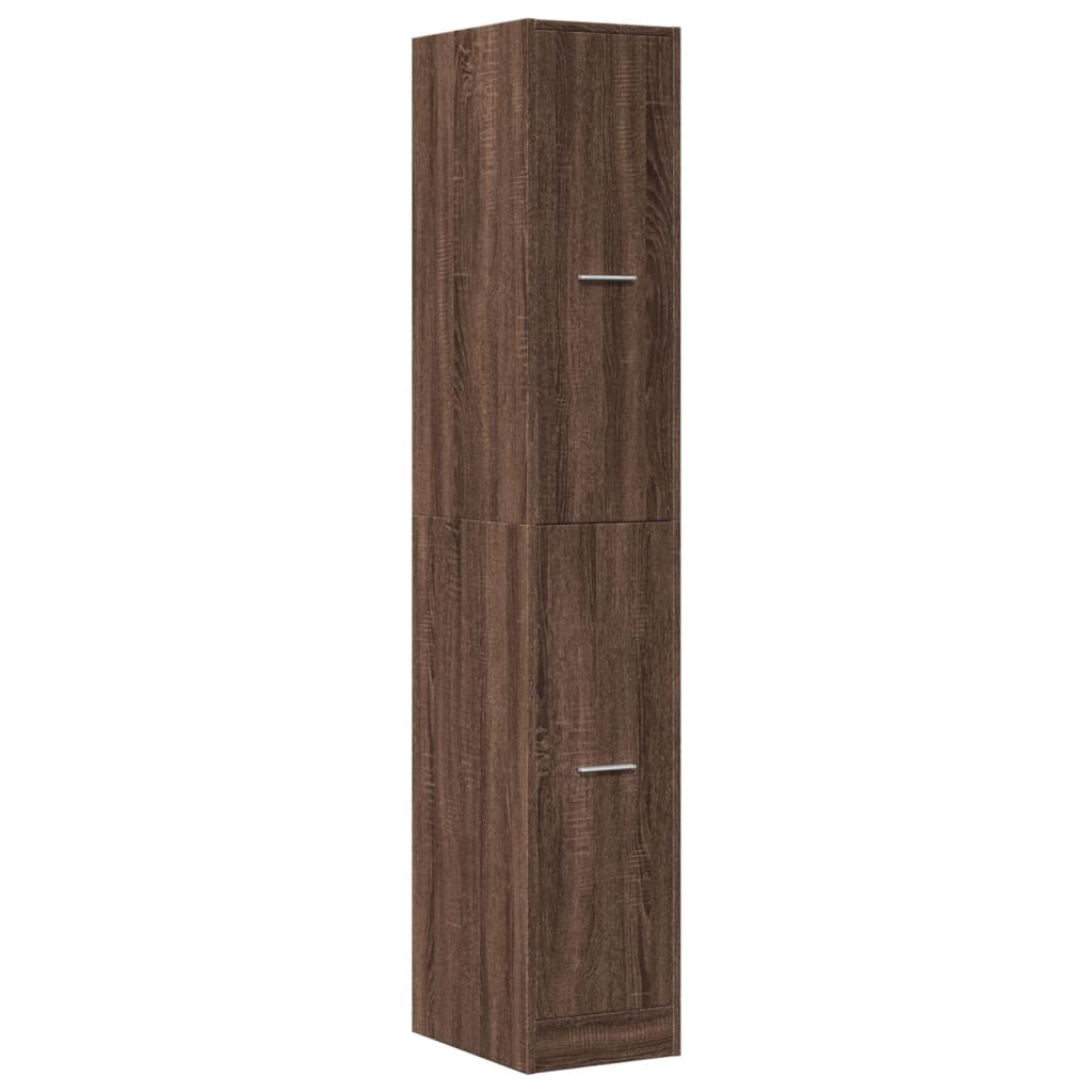 Armoire apothicaire chêne marron 30x41x174,5 cm bois ingénierie Casiers & armoires de rangement vidaXL   