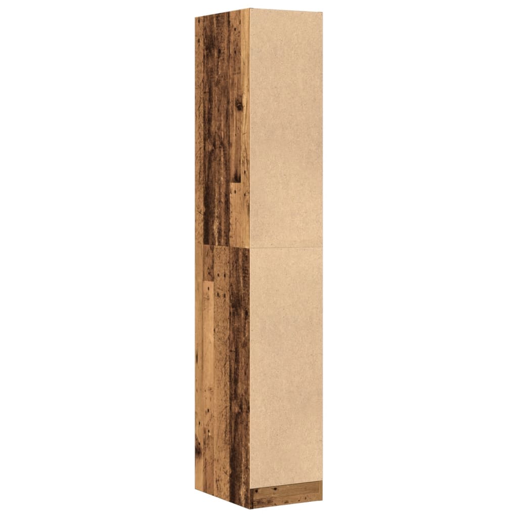 Armoire d'apothicaire vieux bois 30x41x174,5 cm bois ingénierie Casiers & armoires de rangement vidaXL   