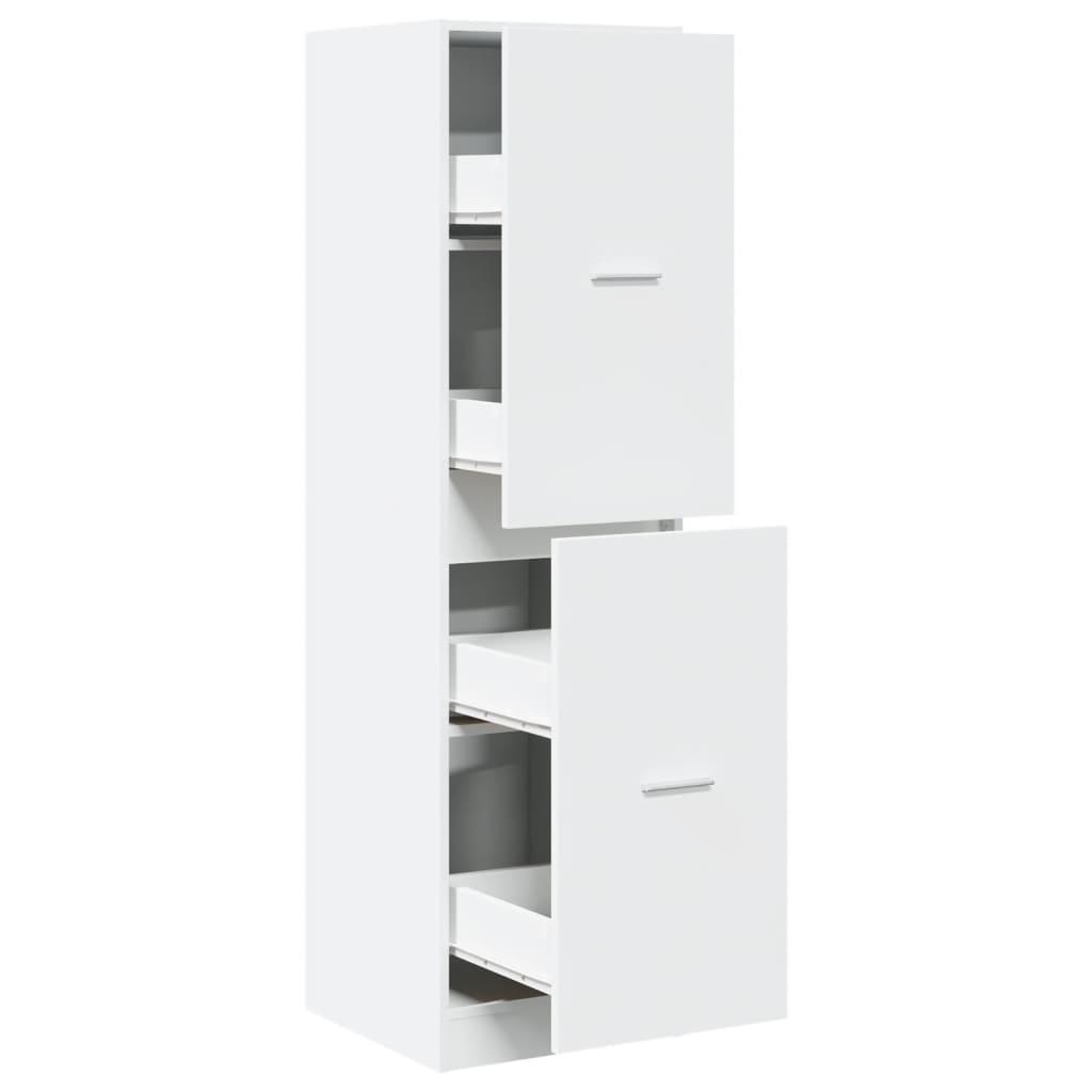 Armoire d'apothicaire blanc 40x41x144,5 cm bois d'ingénierie Casiers & armoires de rangement vidaXL   