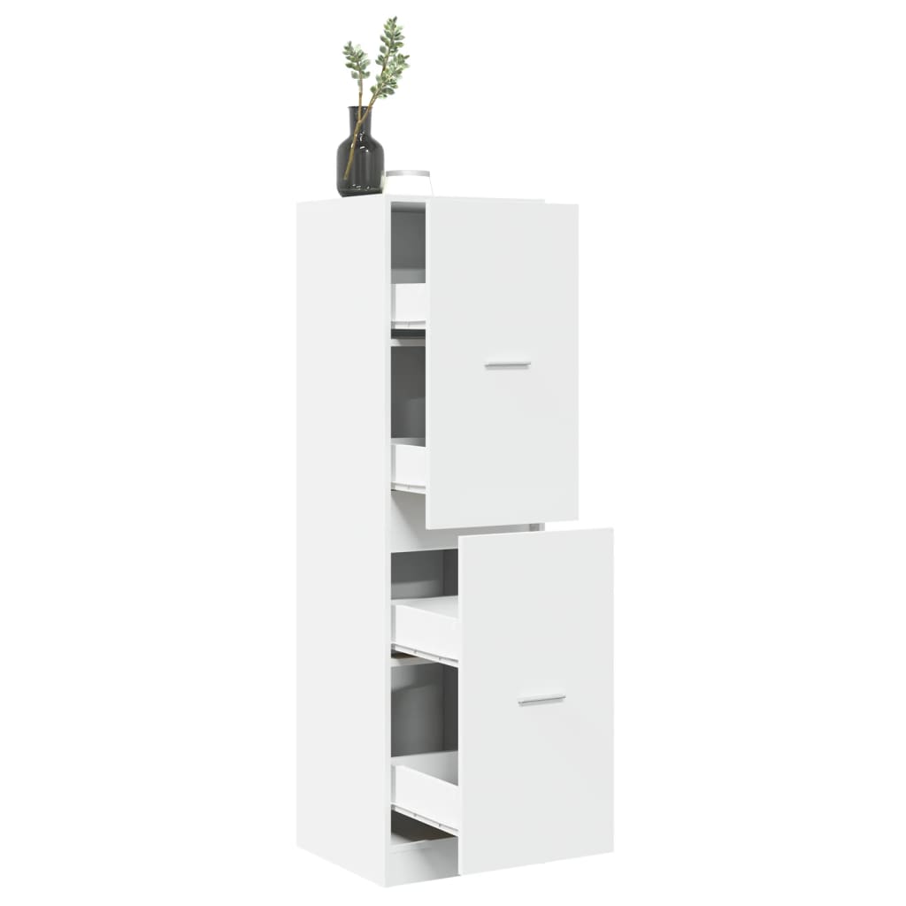 Armoire d'apothicaire blanc 40x41x144,5 cm bois d'ingénierie Casiers & armoires de rangement vidaXL   