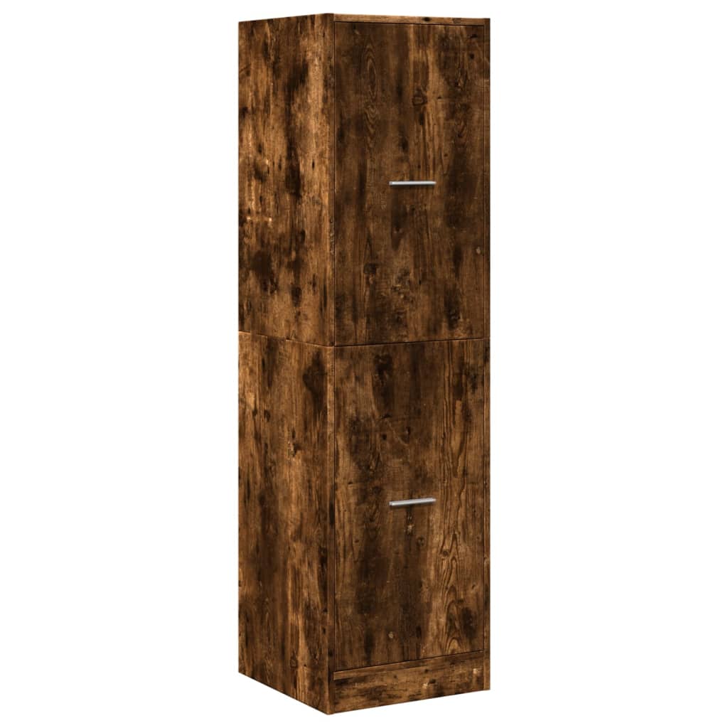 Armoire d'apothicaire chêne fumé 40x41x144,5 cm bois ingénierie Casiers & armoires de rangement vidaXL   