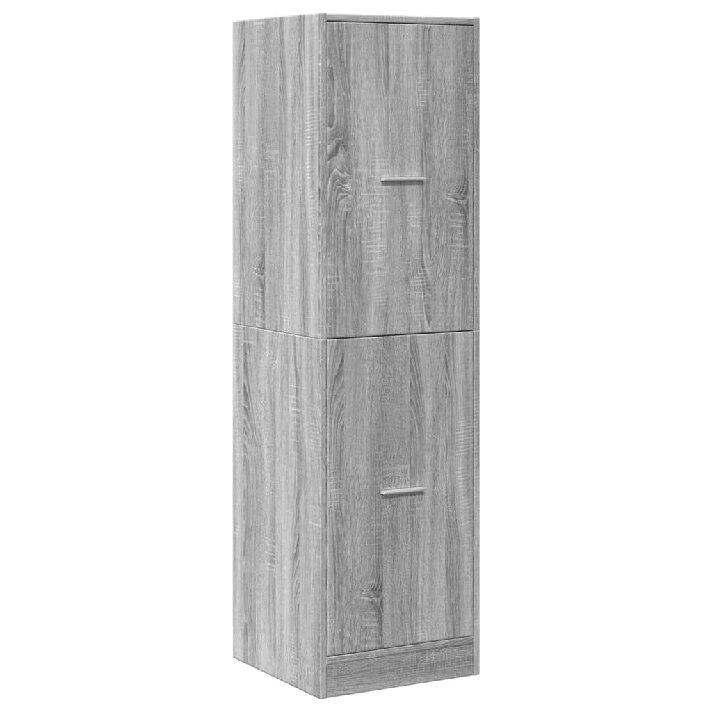 Armoire apothicaire sonoma gris 40x41x144,5cm bois d'ingénierie Casiers & armoires de rangement vidaXL   