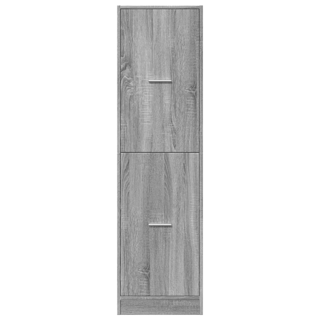 Armoire apothicaire sonoma gris 40x41x144,5cm bois d'ingénierie Casiers & armoires de rangement vidaXL   