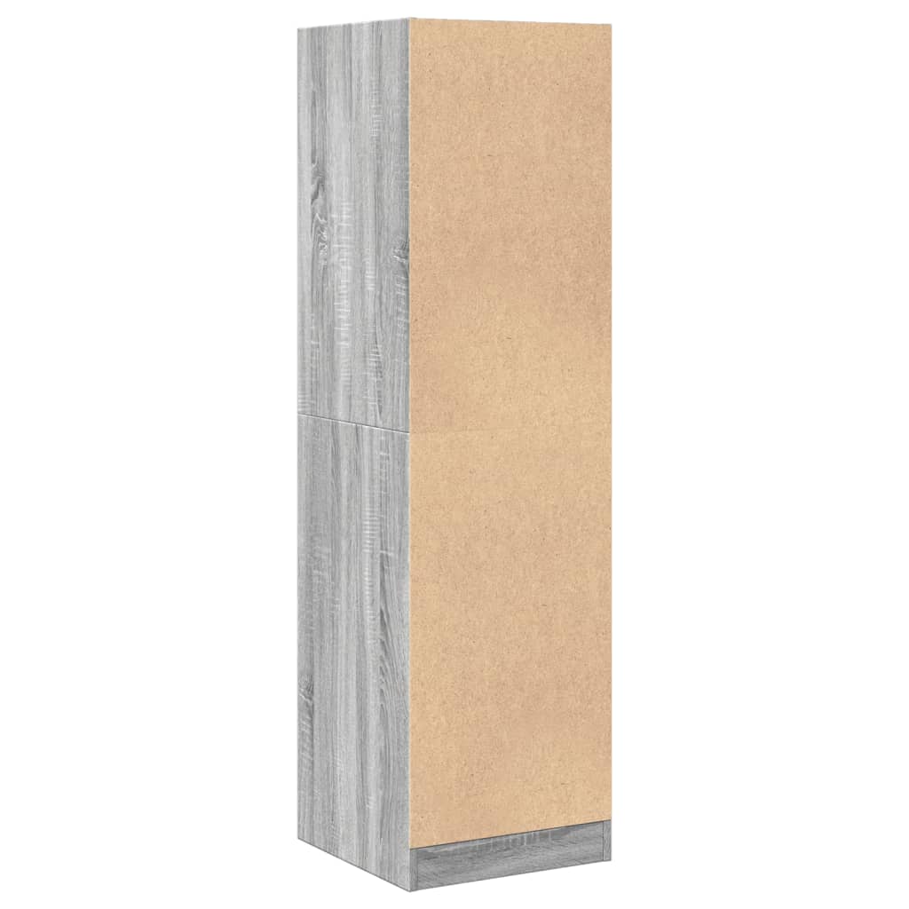 Armoire apothicaire sonoma gris 40x41x144,5cm bois d'ingénierie Casiers & armoires de rangement vidaXL   