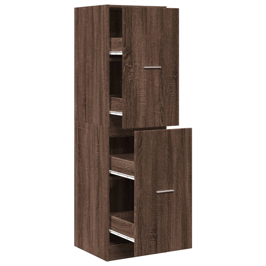 Armoire apothicaire chêne marron 40x41x144,5 cm bois ingénierie Casiers & armoires de rangement vidaXL   