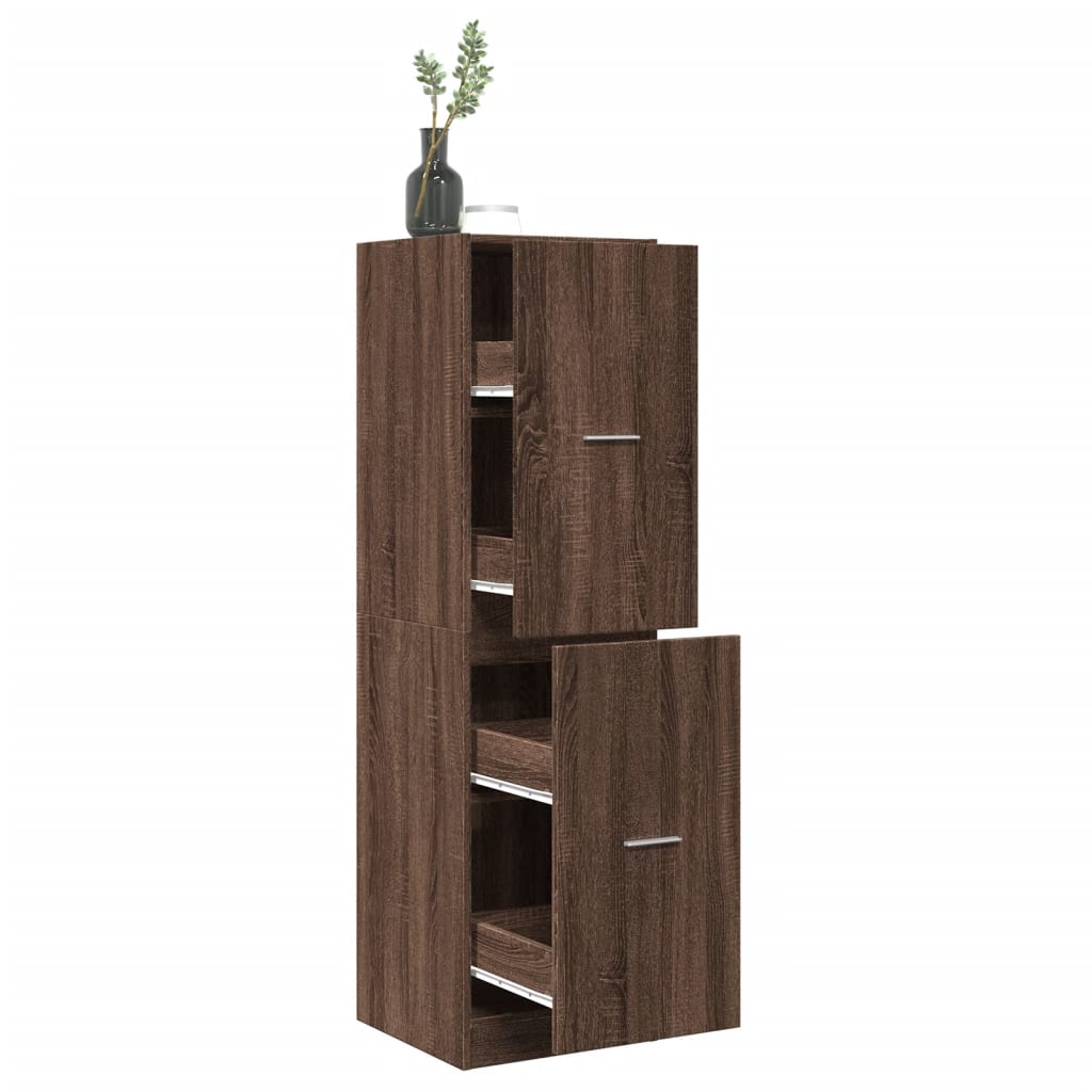 Armoire apothicaire chêne marron 40x41x144,5 cm bois ingénierie Casiers & armoires de rangement vidaXL   