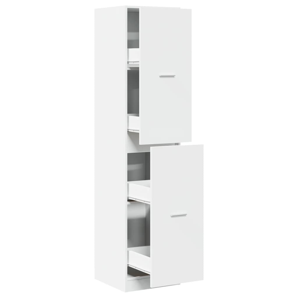 Armoire d'apothicaire blanc 40x41x174,5 cm bois d'ingénierie Casiers & armoires de rangement vidaXL   