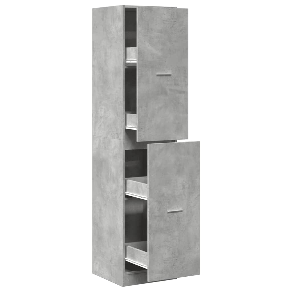 Armoire d'apothicaire gris béton 40x41x174,5 cm bois ingénierie Casiers & armoires de rangement vidaXL   