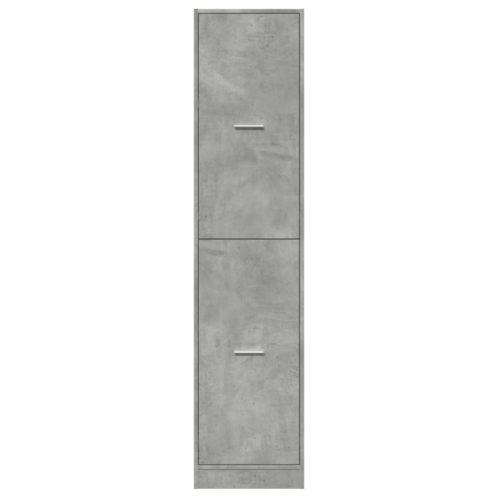 Armoire d'apothicaire gris béton 40x41x174,5 cm bois ingénierie Casiers & armoires de rangement vidaXL   