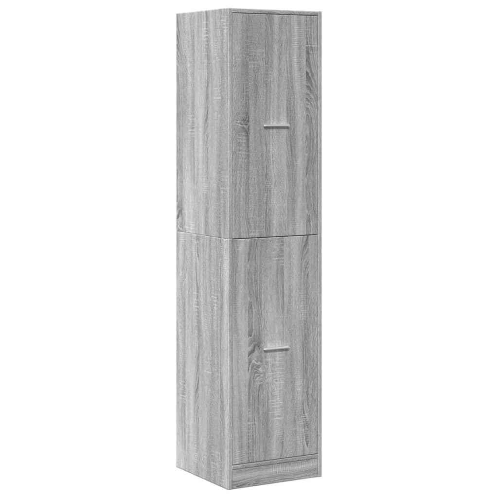 Armoire apothicaire sonoma gris 40x41x174,5cm bois d'ingénierie Casiers & armoires de rangement vidaXL   