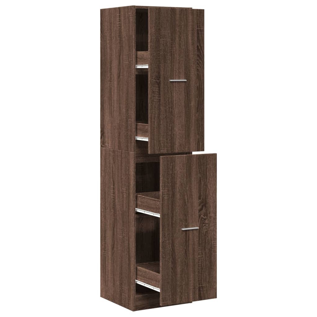 Armoire apothicaire chêne marron 40x41x174,5 cm bois ingénierie Casiers & armoires de rangement vidaXL   