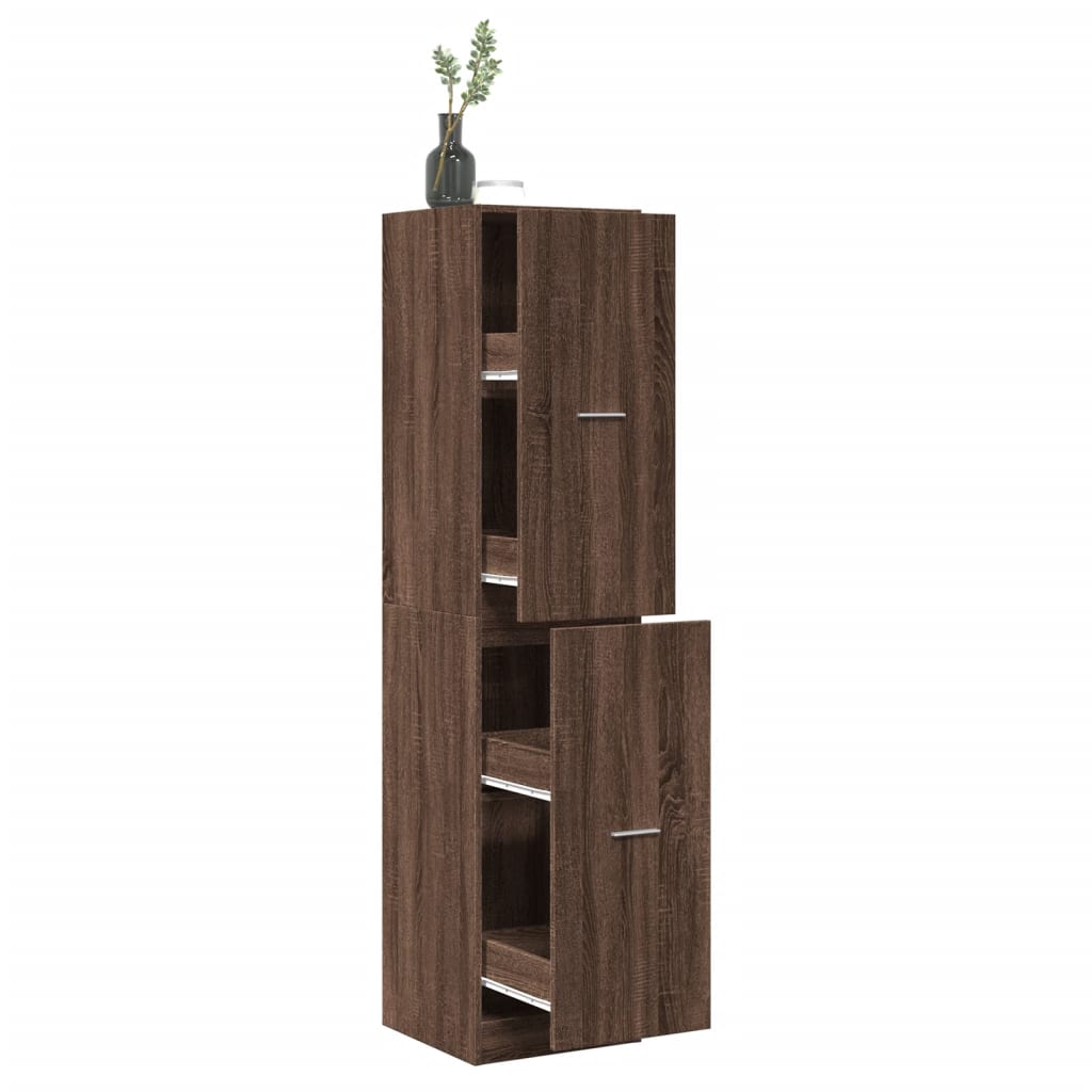 Armoire apothicaire chêne marron 40x41x174,5 cm bois ingénierie Casiers & armoires de rangement vidaXL   