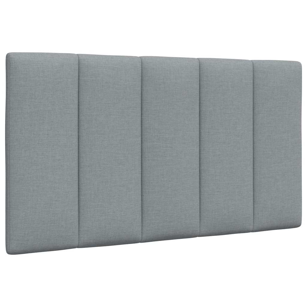 Coussin de tête de lit gris clair 80 cm tissu Têtes et pieds de lit vidaXL